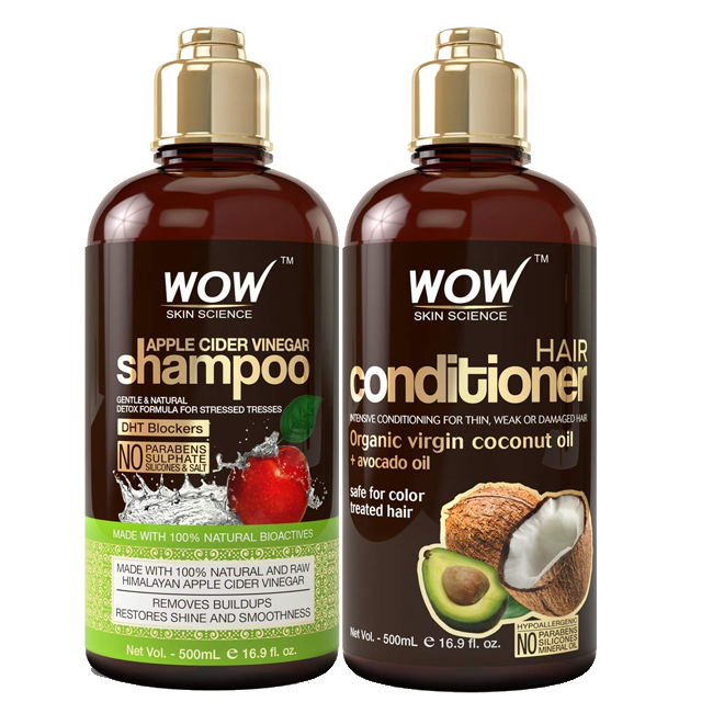 WOW Apple Cider Vinegar Shampoo and Coconut Oil Conditioner – tipsntrends